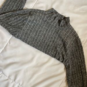 Bozzolo, grey long sleeve fitted shirt, size small